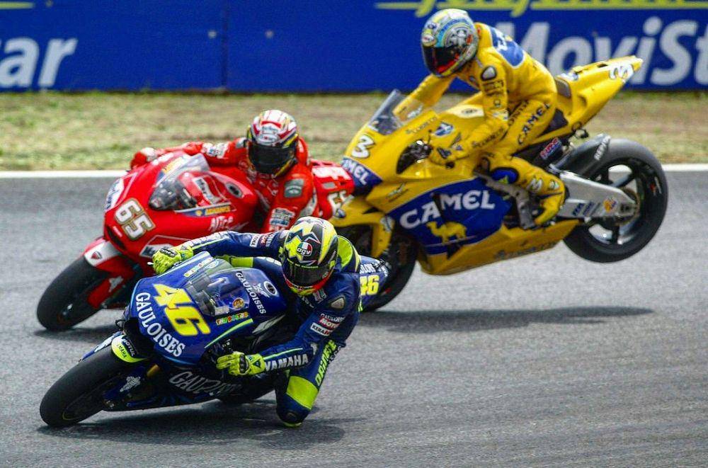 Max Biaggi, Valentino Rossi, dan Loris Capirossi (instagram.com/maxbiaggiofficial)