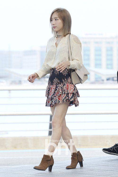 fashion airport Taeyeon SNSD (twitter.com/kaskusone)