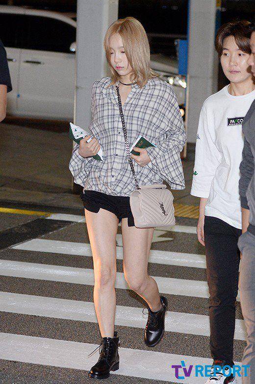 short pants Taeyeon SNSD (twitter.com/aumtaeny)