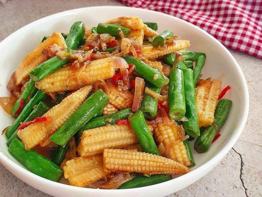 Oseng buncin putren teri (instagram.com/yscooking)