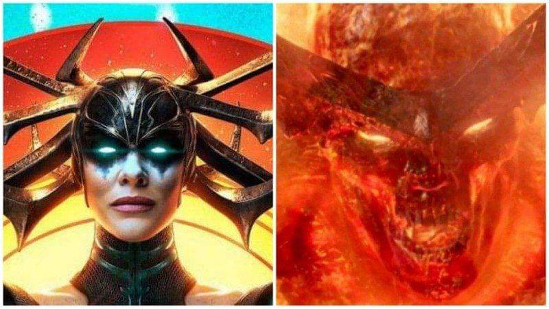 Hela dan Surtur. (Dok. Marvel Studio/Thor: Ragnarok)