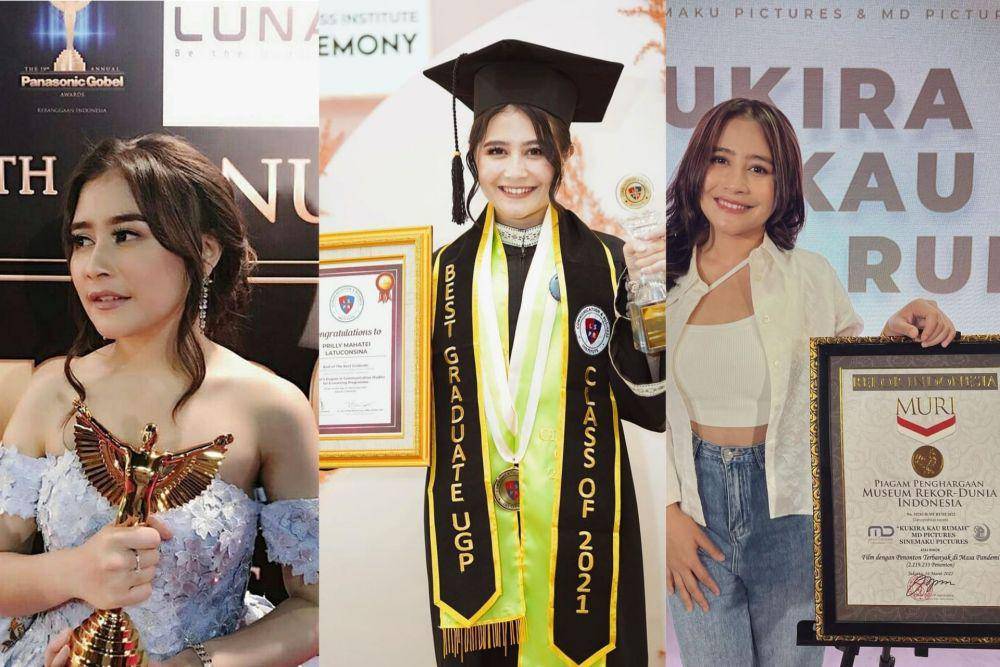 kolase prestasi Prilly Latuconsina (instagram.com/baiqnaya87)