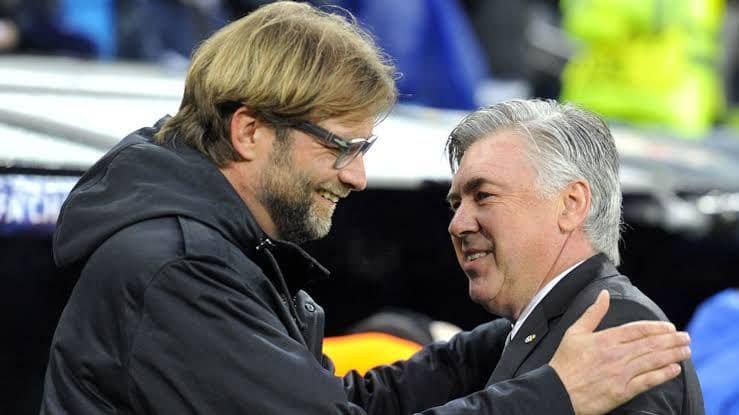 6 Pertemuan Terakhir Ancelotti dan Klopp di Liga Champions