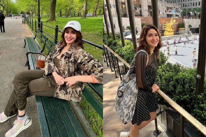 10 Potret Liburan Elma Agustin di New York, Gayanya Modis Banget!