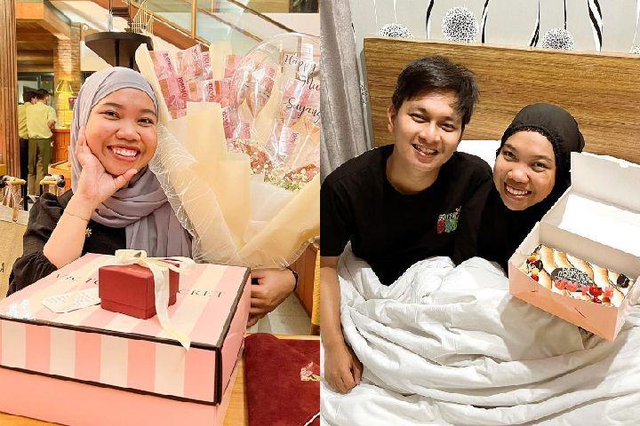 10 Potret Ulang Tahun Ke-27 Mumuk Gomez, Dapat Hadiah Mewah
