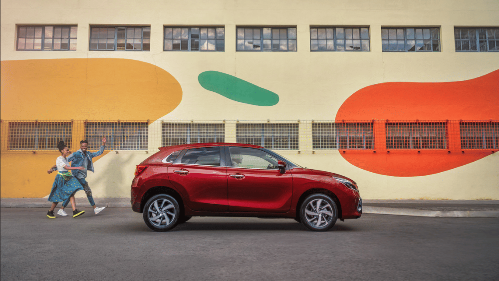 Tampilan samping Toyota Starlet baru (Toyota Afrika Selatan)