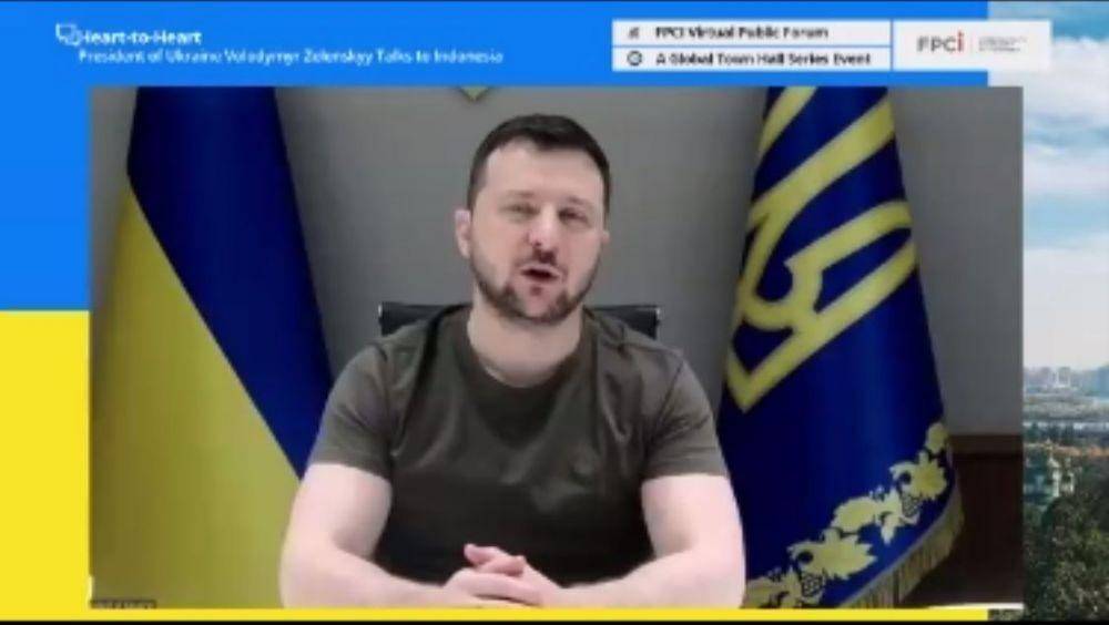 Presiden Ukraina Volodymyr Zelenskyy di forum FPCI. (IDN Times/Sonya Michaella)