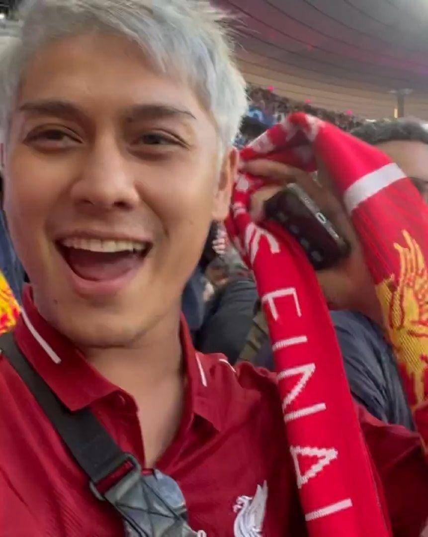 Rizky Billar nonton final Liga Champions 2022 (instagram.com/rizkybillar)