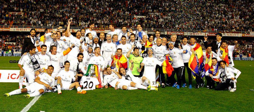 Real Madrid menjadi juara Copa del Rey 2013/2014. (realmadrid.com)