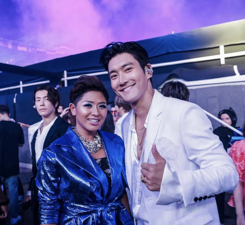 potret Choi Siwon SUJU bareng Dira Sugandi (instagram.com/dirasugandi)