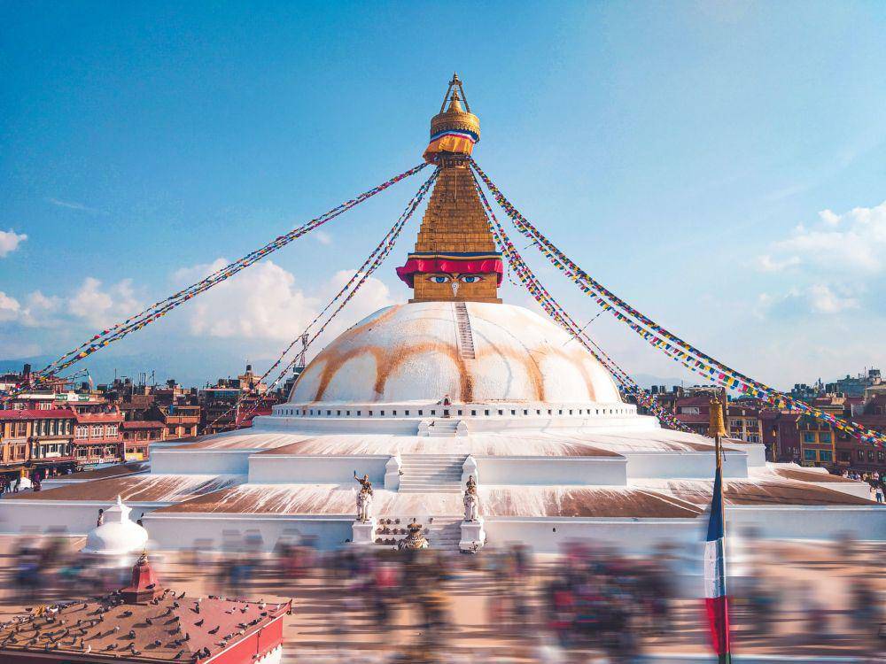 ilustrasi Boudhanath Stupa (unsplash.com/Meghraj Neupane)