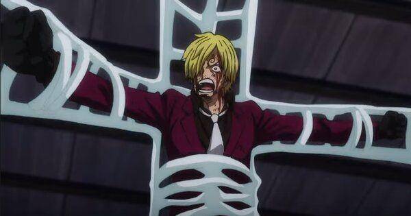 Sanji terjerat jaring laba-laba Black Maria ( Dok. Toei Animation / One Piece )