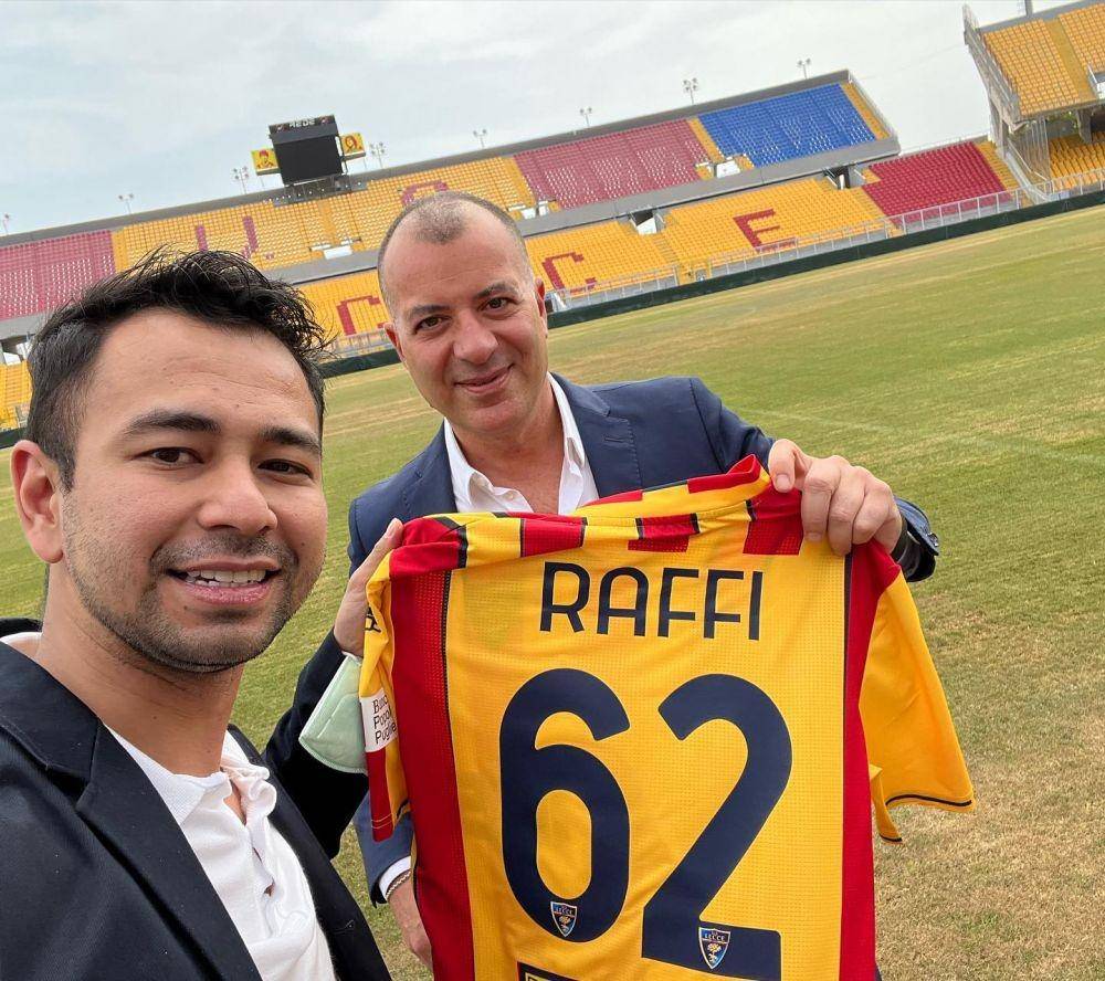 Raffi Ahmad di US Lecce (Instagram.com/raffinagita1717/)