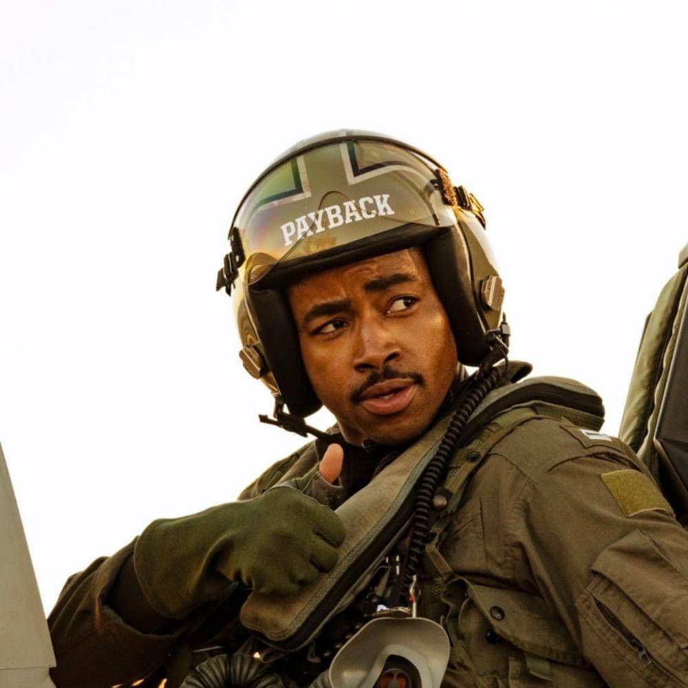 Jay Ellis sebagai Payback di Top Gun: Maverick (instagram.com/jayrellis)