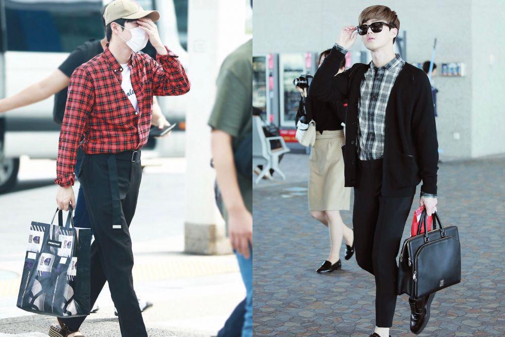 13 Inspirasi Padu Padan Kemeja ala Suho EXO, Polos hingga Bermotif!