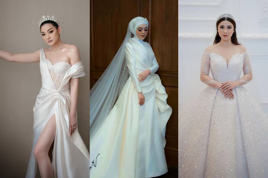 inspirasi wedding dress ala Hian Tjen (instagram.com/hiantjen)