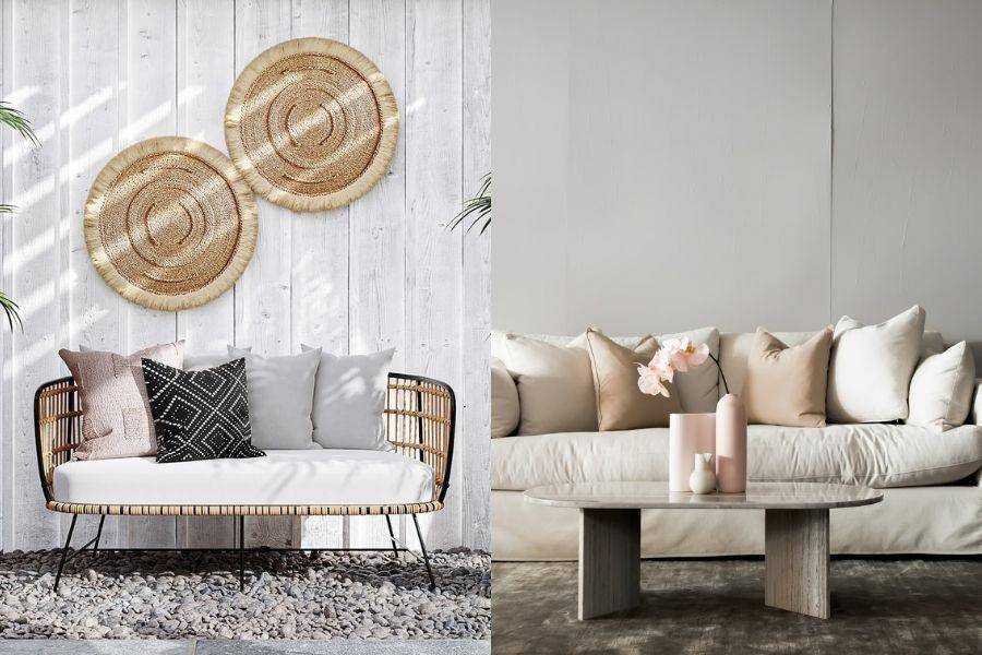 Sofa minimalis. (unsplash.com/Spacejoy / unsplash.com/Nathan Oakley)