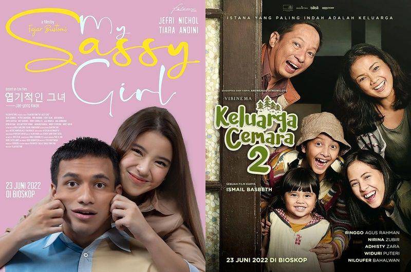 poster film My Sassy Girl dan Keluarga Cemara 2 (instagram.com/jefrinichol | instagram.com/ringgoagus)