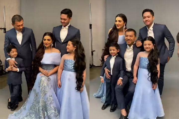 10 Momen Pemotretan Terbaru Keluarga Asix, Rambut Ashanty Jadi Sorotan