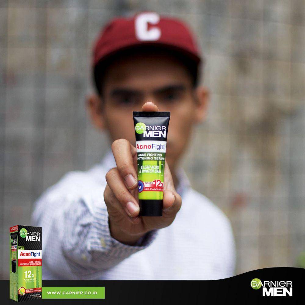 Garnier Men Acno Fight Whitening Serum Cream (facebook.com/GarnierMenIndonesia)