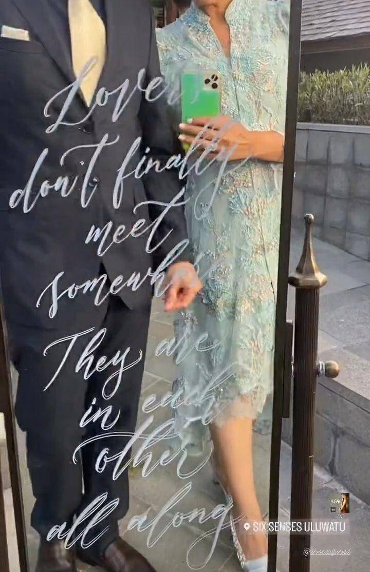 Resepsi Maudy Ayunda dan Jesse Choi. (Instagram.com/samira.shihab)