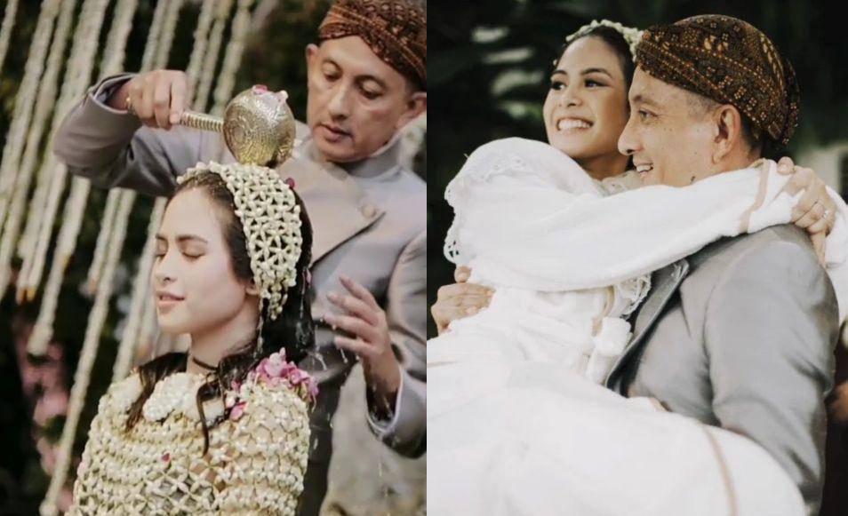 kolase potret Maudy Ayunda dan papa (instagram.com/muren.s)