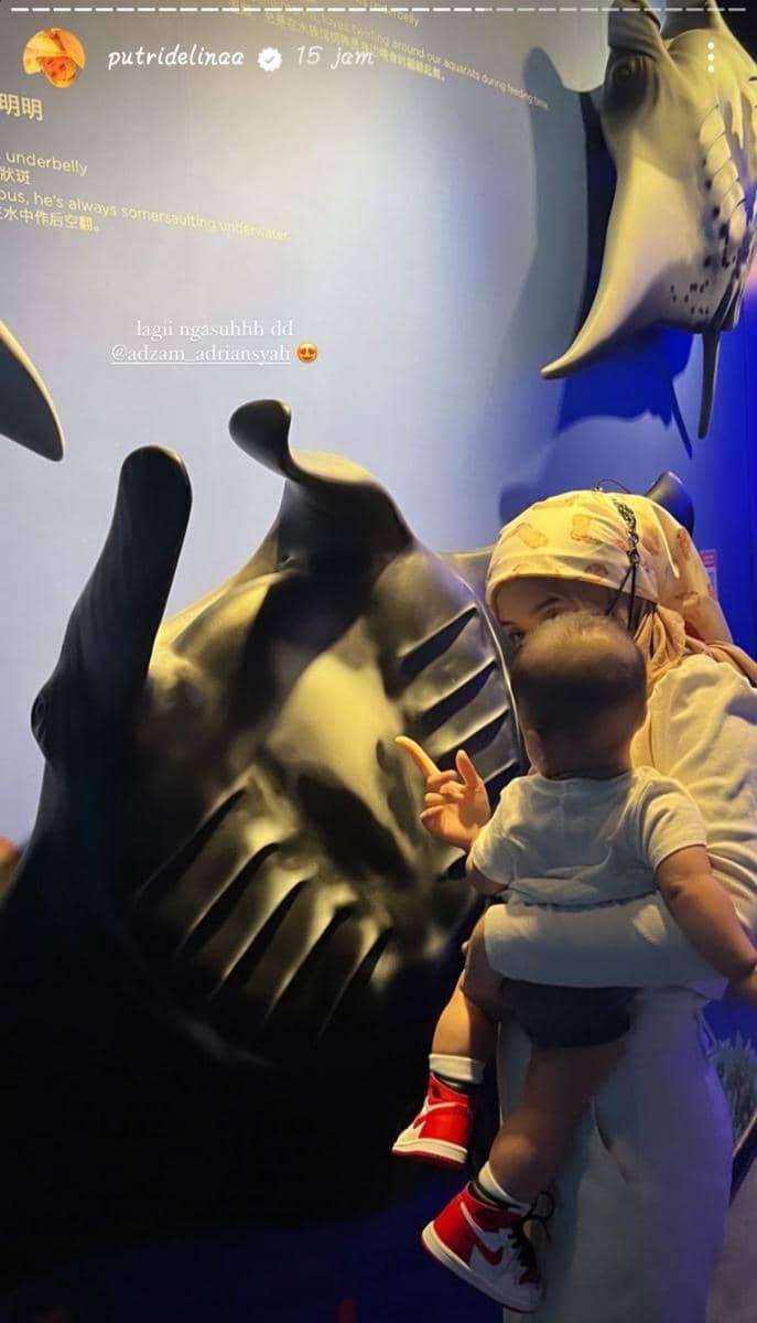 Putri Delina dan baby Adzam (instagram.com/putridelinaa)