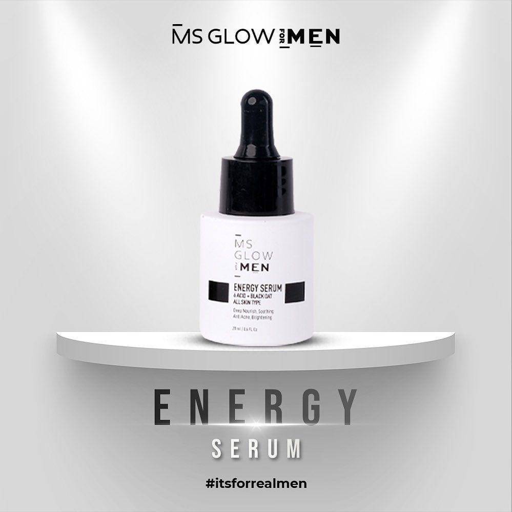 MS Glow For Men Energy Serum (instagram.com/msglowformen)