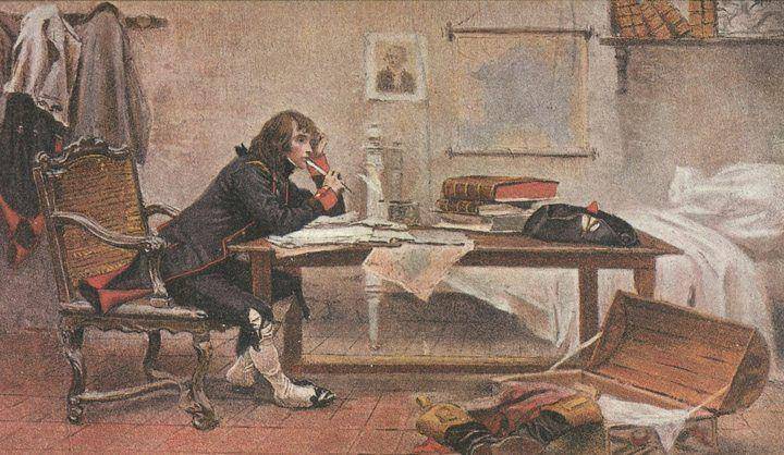 lukisan Napoléon di Auxonne, Prancis timur, 1788 (thecultureconcept.com/François Flameng)