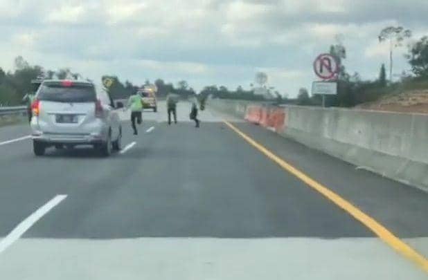 Terobos Masuk Jalan Tol Balsam, Ternyata DPO Kasus Curanmor