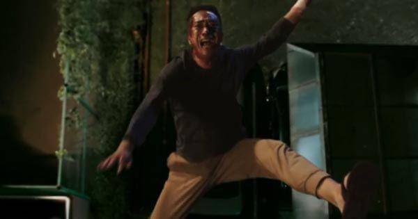 Aryan jatuh dari ketinggian ( Dok. Hitmaker Studio / The Doll 3 )