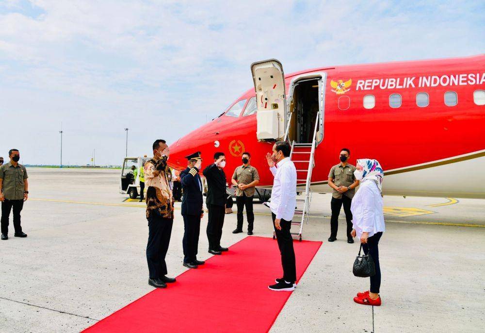 Presiden Jokowi berangkat ke NTT untuk rayakan upacara peringatan Hari Lahir Pancasila (dok. Sekretariat Presiden)