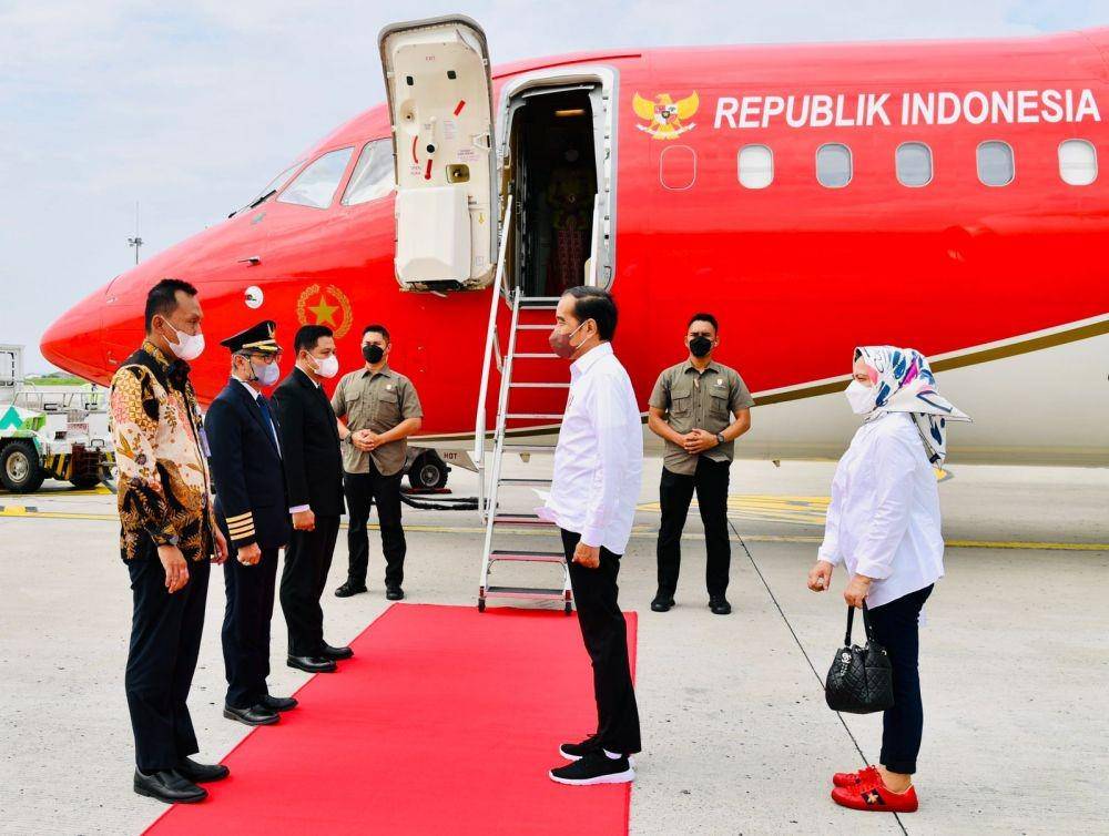 Presiden Jokowi berangkat ke NTT untuk rayakan upacara peringatan Hari Lahir Pancasila (dok. Sekretariat Presiden)