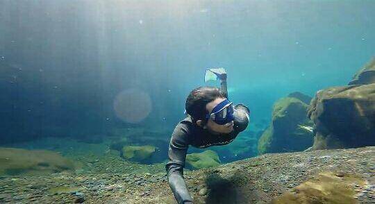 potret Dzawin Nur saat freedive (youtube.com/Dzawin Nur)