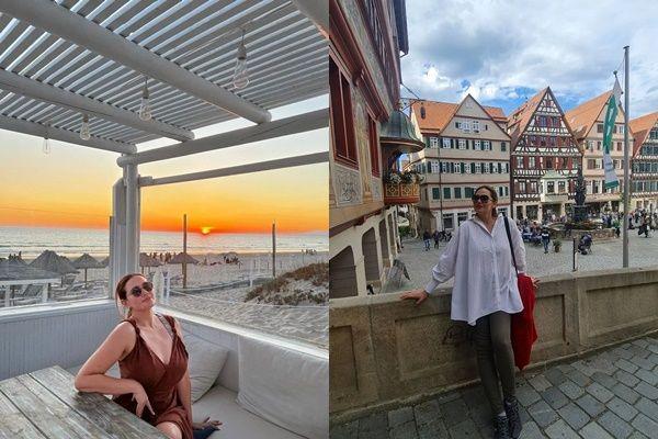10 Potret Liburan Catherine Wilson di Eropa, Gayanya Santai Banget