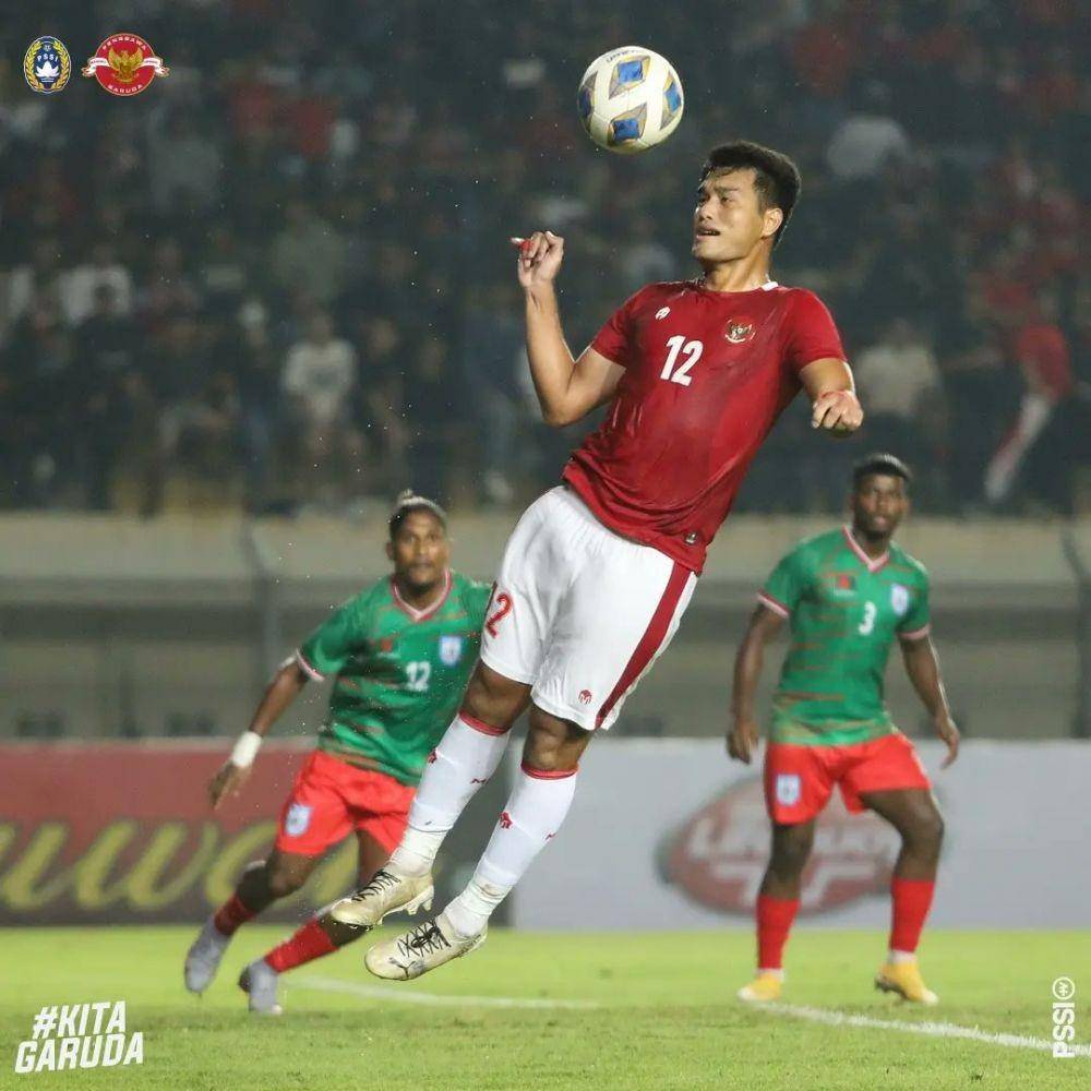 Timnas Indonesia lawan Bangladesh. (twitter.com/PSSI)