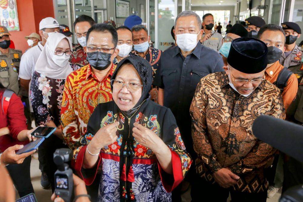 Menteri Sosial Tri Rismaharini dalam rangkaian Peringatan Hari Lansia (dok. Kemensos)
