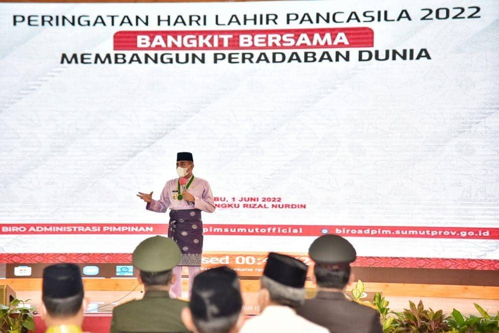 Hari Pancasila, Edy Mengajak Pejabat di Sumut Contoh Bagong Margono