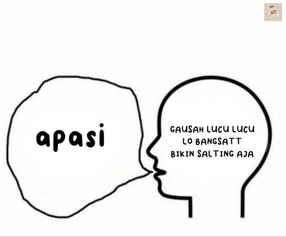 meme salah tingkah (twitter.com/smehh00)