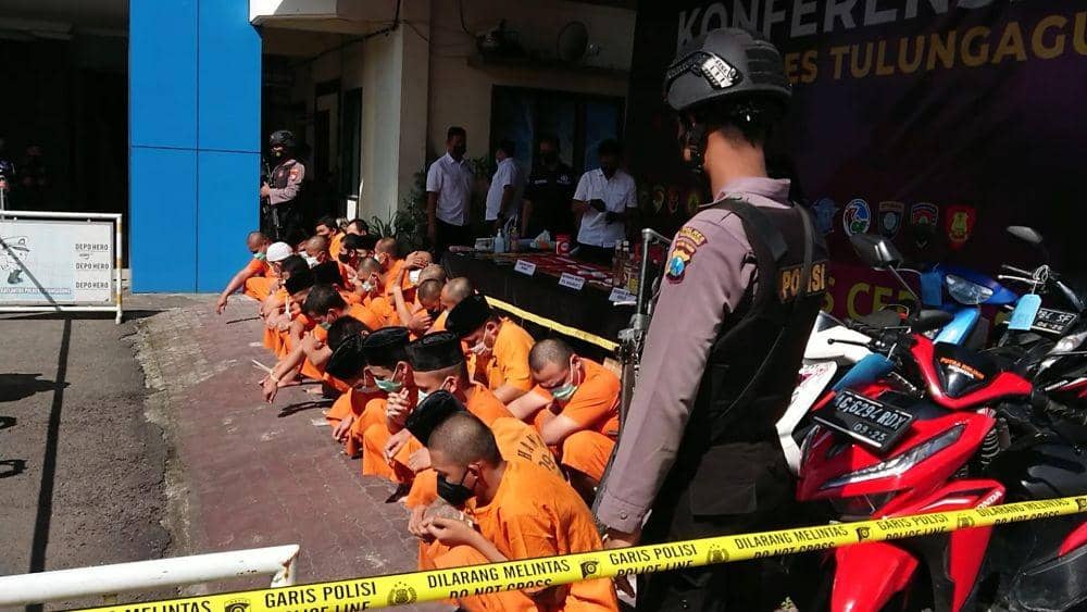 Puluhan pengedar narkoba ditangkap Polres Tulungagung. IDN Times/ Bramanta Pamungkas