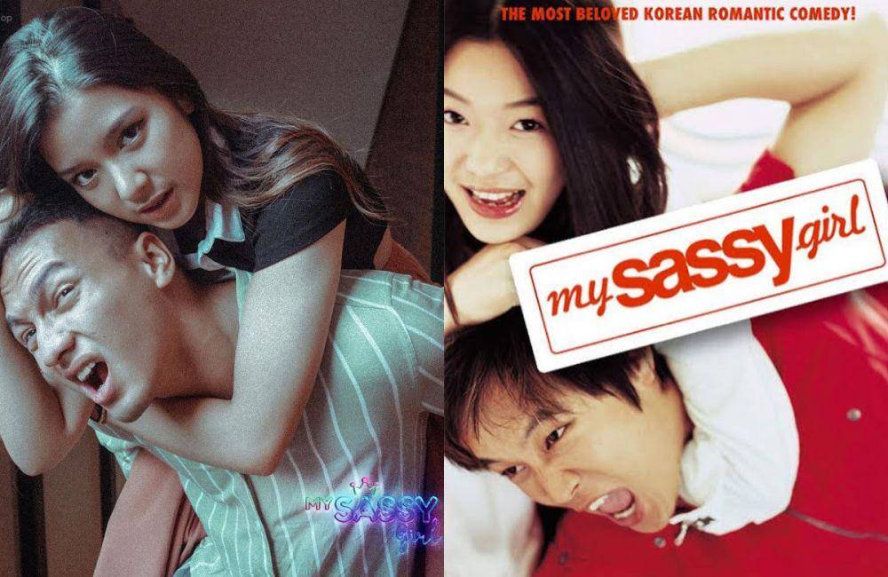 kolase film My Sassy Girl versi Indonesia dan versi Korea Selatan (dok. Falcon Pictures/My Sassy Girl | dok. Shin Cine Communications/My Sassy Girl)