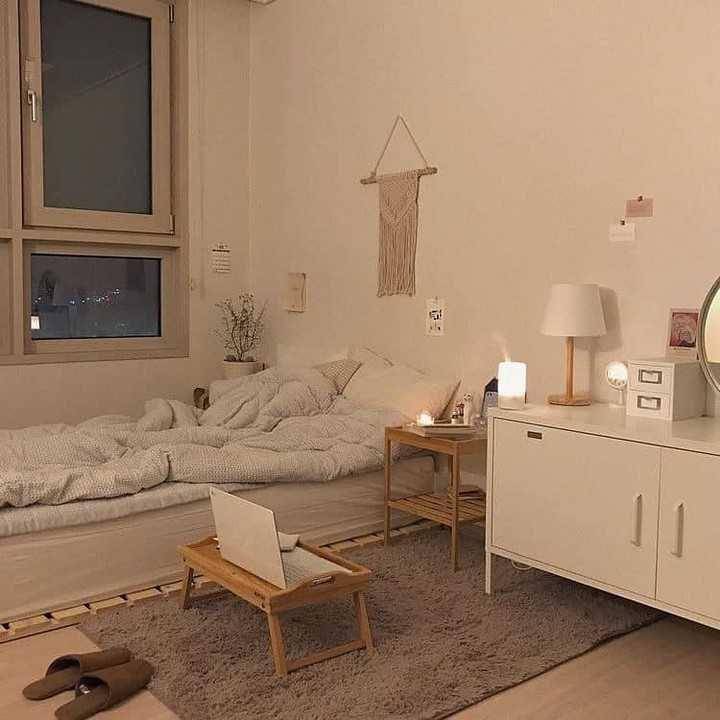 kamar tidur ala Korea (instagram.com/peacefulncozy)