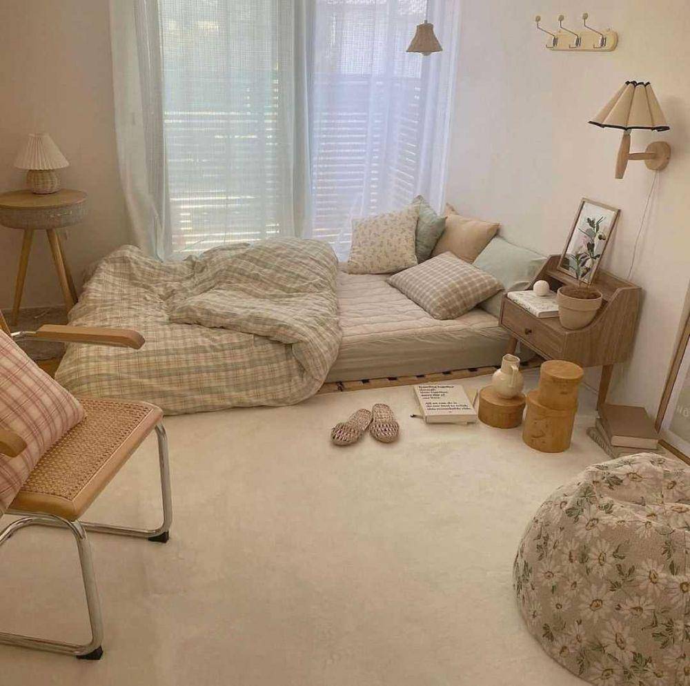 kamar tidur ala Korea (instagram.com/tuffy_bedding)