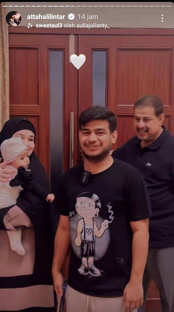 potret baby Ameena (instagram.com/attahalilintar)