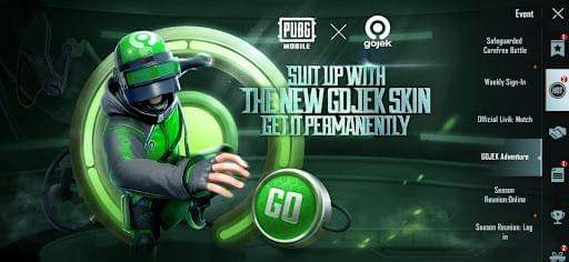 Skin Gojek di PUBG Mobile (Dok.PUBG Mobile)