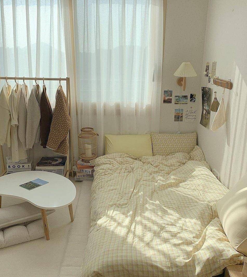 kamar tidur ala Korea (pinterest.com/syeonhy)