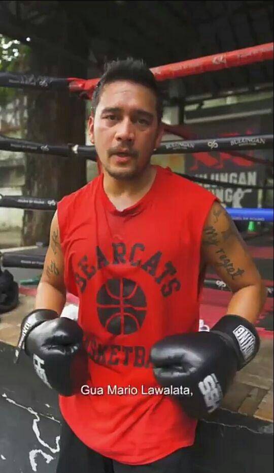 potret Mario Lawalata berlatih tinju (instagram.com/holywingssportshow)