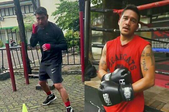 9 Potret Garang Mario Lawalata Berlatih Tinju, Powerful dan Lincah!