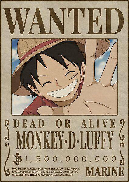 poster bounty Luffy. (dok. Toei Animation/One Piece)