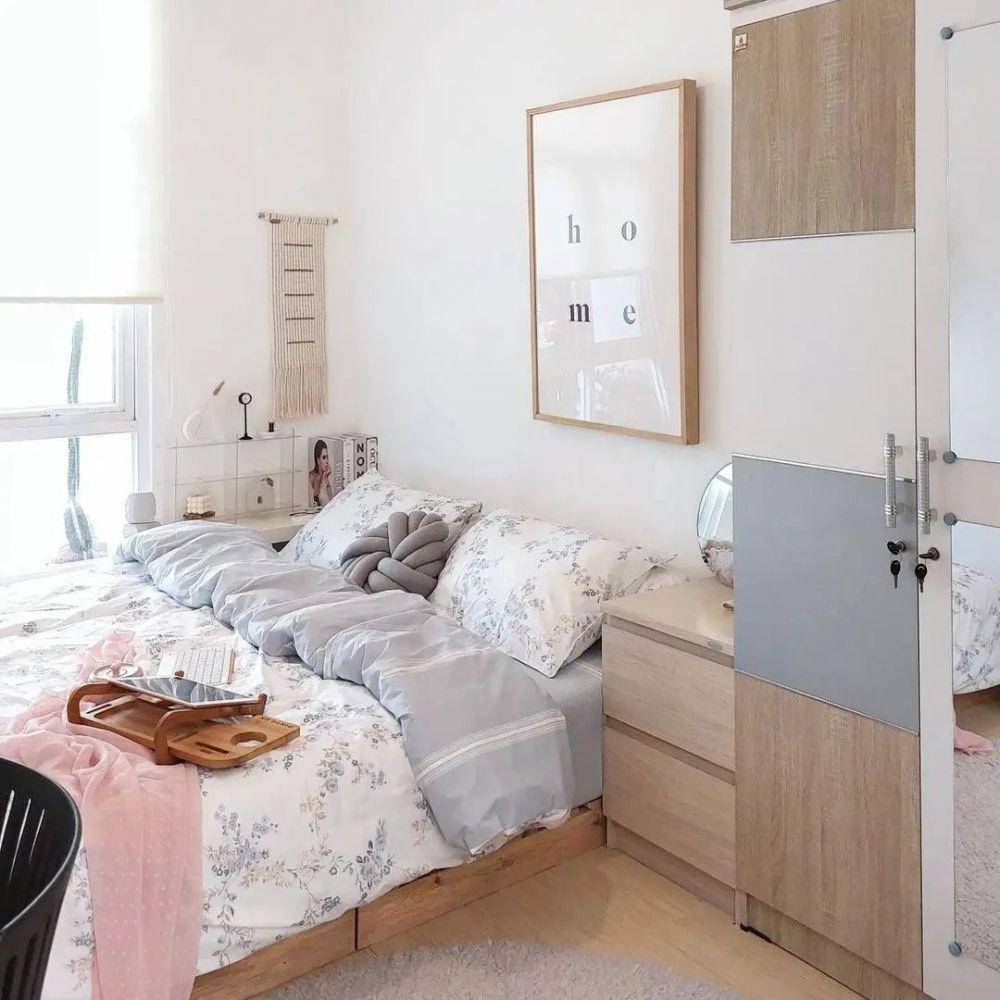 kamar tidur ala Korea (instagram.com/maira.bedding)